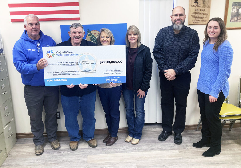 RWD3 receives loan for water line construction - Johnston County Sentinel