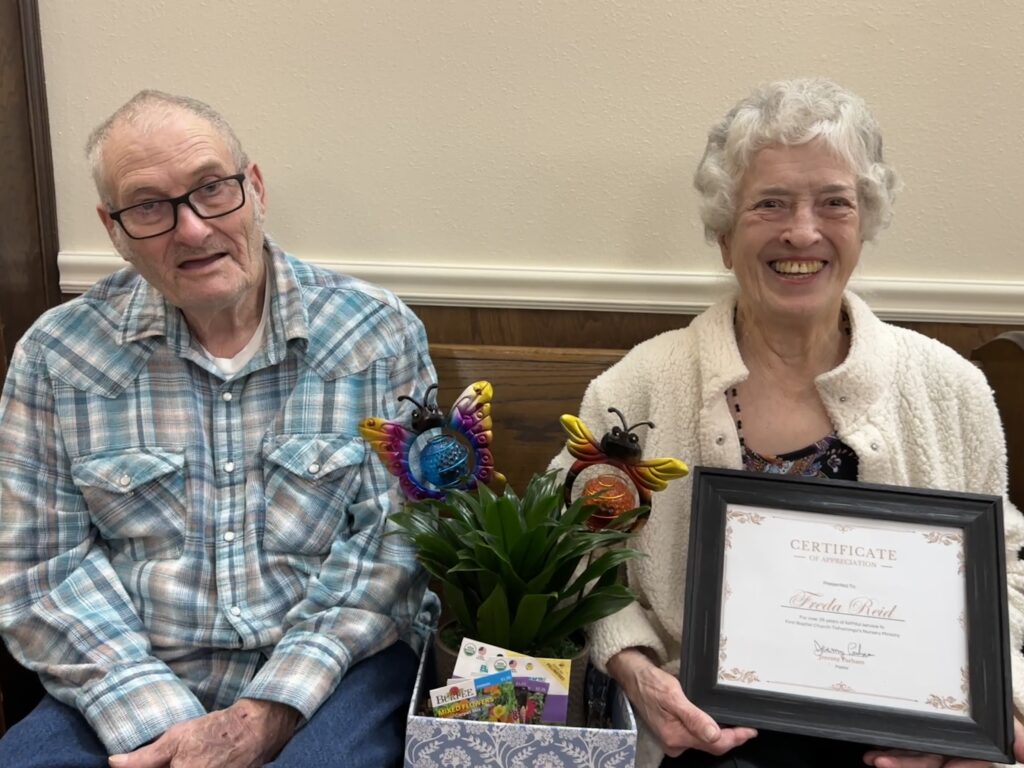 Reid honored for church nursery service - Johnston County Sentinel