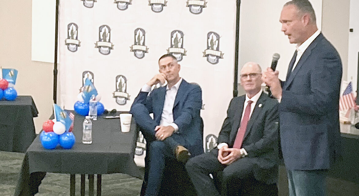 Former Speaker brings gubernatorial campaign to Tishomingo