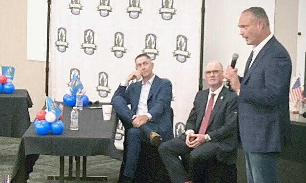 Former Speaker brings gubernatorial campaign to Tishomingo