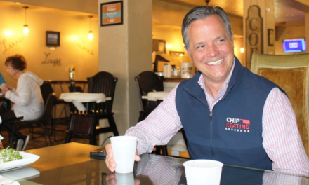 Keating campaign makes stop in Tishomingo